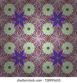 Beautiful pattern for decoration and design. Exquisite pattern of watercolor sketches of the flower. Trendy print. Watercolor seamless pattern. Vintage.