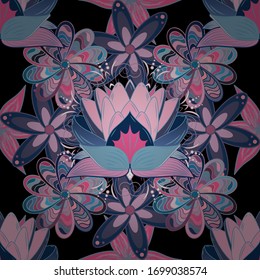  Bonito diseño y decoración. Toneado. Impresión a la moda. Exquisito patrón de bocetos acuarelas de la flor. Ramo de flores de color agua sin fisuras.