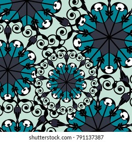  Beautiful  pattern for design and fashion with decorative elements. Portuguese tiles, 