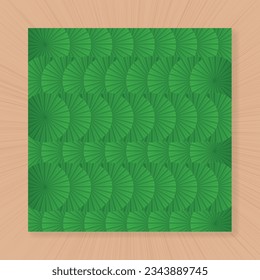 Beautiful Pattern Design With Floral Green Leaves