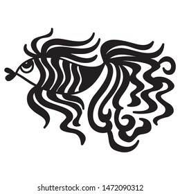 Beautiful pattern fish. Vector illustration
