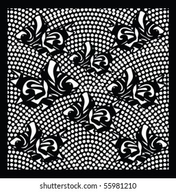 Beautiful pattern with fishes