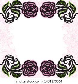 Beautiful pattern floral background. Vector illustration