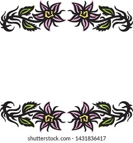 Beautiful pattern floral background. Vector illustration