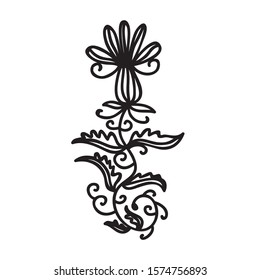 Beautiful pattern flower. Vector illustration