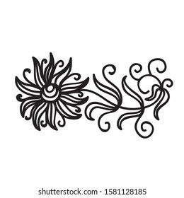 Beautiful pattern flower. Vector illustration