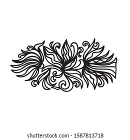 Beautiful pattern flower. Vector illustration