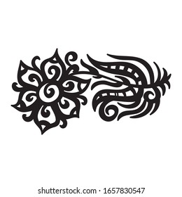 Beautiful pattern flower. Vector illustration