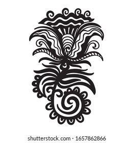 Beautiful pattern flower. Vector illustration