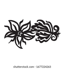 Beautiful pattern flower. Vector illustration