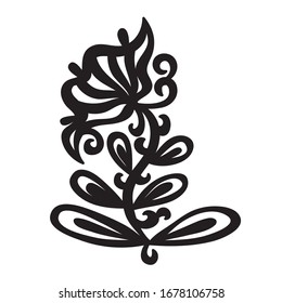 Hermosa flor de patrón. Ilustración del vector