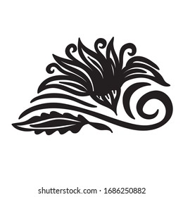 Beautiful pattern flower. Vector illustration