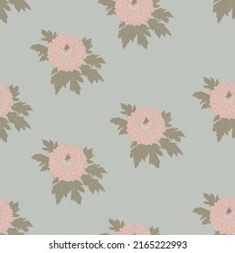 Beautiful pattern with flowers and leaf.Floral vector illustration. 
