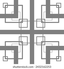 The beautiful pattern gray square