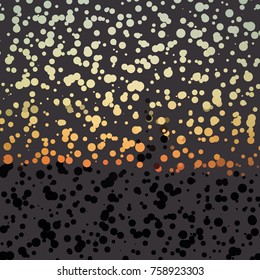 A beautiful pattern in the halftone style for banners and posters. Beautiful halftone on a gray background with a mirror effect. Vector.