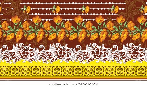 A Beautiful Pattern Illustrated Fashion Element Texture Back Ground