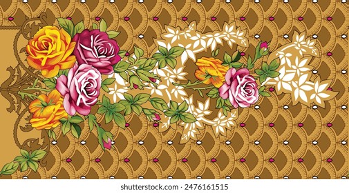 A Beautiful Pattern Illustrated Fashion Element Texture Back Ground