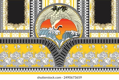A Beautiful Pattern Illustrated Fashion Element Texture Back Ground