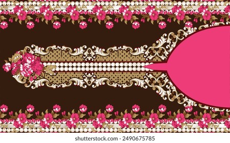 A Beautiful Pattern Illustrated Fashion Element Texture Back Ground