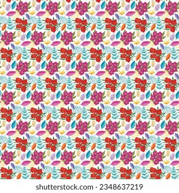 Una hermosa tela de fondo de elementos de moda ilustrador de patrones