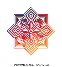 Beautiful pattern islamic geometric ornamental vector
