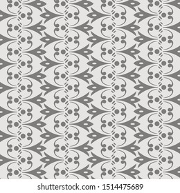 Beautiful pattern javanese batik drawing techniques that use manual hand methods, Gray and light neutral, for backgrounds, carpets, wallpapers, clothing, wrappers, fabrics, classic and vintage.