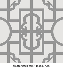 Beautiful pattern Javanese batik drawing techniques that use manual hand methods, Gray and light neutral, for backgrounds, carpets, wallpapers, clothing, wrappers, fabrics, classic and vintage.
