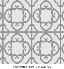 Beautiful pattern Javanese batik drawing techniques that use manual hand methods, Gray and light neutral, for backgrounds, carpets, wallpapers, clothing, wrappers, fabrics, classic and vintage.
