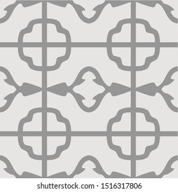 Beautiful pattern Javanese batik drawing techniques that use manual hand methods, Gray and light neutral, for backgrounds, carpets, wallpapers, clothing, wrappers, fabrics, classic and vintage.