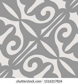 Beautiful pattern Javanese batik drawing techniques that use manual hand methods, Gray and light neutral, for backgrounds, carpets, wallpapers, clothing, wrappers, fabrics, classic and vintage.