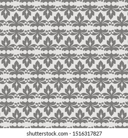 Beautiful pattern Javanese batik drawing techniques that use manual hand methods, Gray and light neutral, for backgrounds, carpets, wallpapers, clothing, wrappers, fabrics, classic and vintage.
