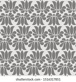 Beautiful pattern Javanese batik drawing techniques that use manual hand methods, Gray and light neutral, for backgrounds, carpets, wallpapers, clothing, wrappers, fabrics, classic and vintage.