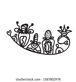 Beautiful pattern perfumes. Vector illustration