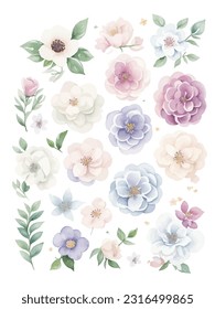 Un bonito patrón con flores de rosa y cosmos está compuesto de puntos. Imitación de la costura.