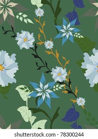 Beautiful pattern a seamless vector floral