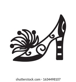 Beautiful pattern shoe. Vector illustration
