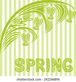 Beautiful pattern spring background vector illustration