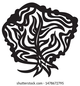 Beautiful pattern tree. Vector illustration