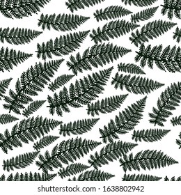 Beautiful pattern with tropical leaves for textile design. Modern palm seamless pattern. Modern wallpaper. Beautiful floral texture. Jungle vector floral template. Summer nature print. Tropical leaf