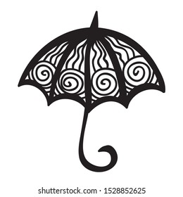 Beautiful pattern umbrella. Vector illustration