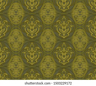 Beautiful pattern for wallpaper. Classic ornament. Art deco style