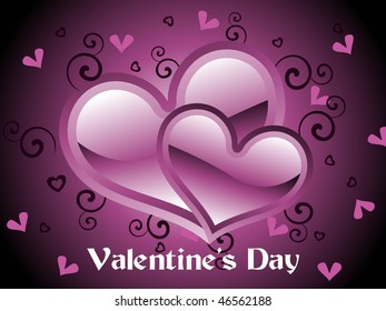 beautiful pattern wallpaper for valentine day, vector illustration