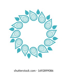 Beautiful pattern of water drops. Vector illustration