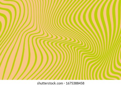 Beautiful pattern with wavy lines. Wallpaper background. Modern abstract geometric striped backgdrop. Abstract green wave background design. Beautiful vector pattern.