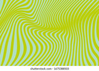 Hermoso patrón con líneas onduladas. Fondo de escritorio. Fondo abstracto moderno con rayas geométricas. Diseño abstracto de fondo de onda verde. Hermoso patrón vectorial.