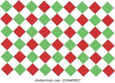 Beautiful patterned background for decorative plaid, argyle cloth, red green gingham.