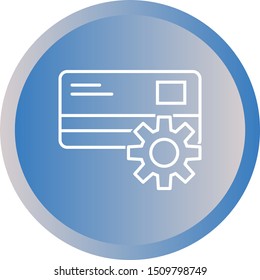 Beautiful Payment settings vector line icon