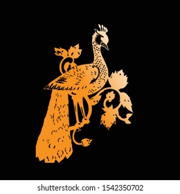 Beautiful peacock bird design vector
