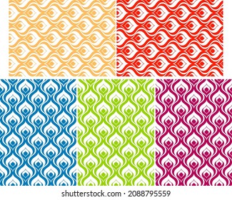 beautiful peacock tail pattern with various color by vector design