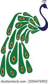 Beautiful Peacock Vector illustration design 